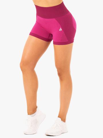 Szorty Damskie Ryderwear Women Shorts Electra Seamless Różowe | PL2212TV