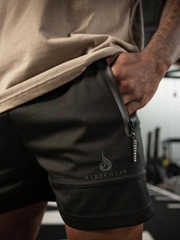 Szorty Męskie Ryderwear Men Shorts Overdrive Mesh Czarne | PL2760ZG